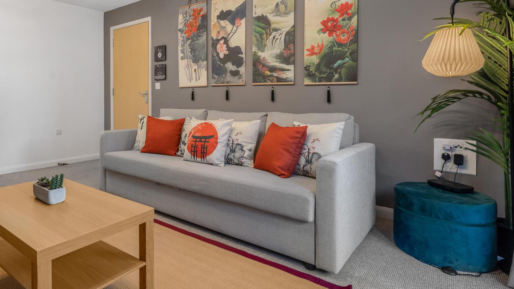 Japanese Suite 2Bed 2Bath, Free Park, Netfix, 75 Inch Tv, Games - City Centre- Maihom Birmingham Eksteriør billede